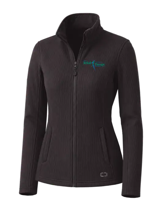 OGIO Blacktop Womens Grit Fleece Jacket w/Sports Rehab Logo
