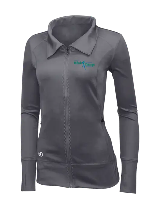 OGIO Dark Grey Womens Endurance Fulcrum Full-Zip w/Sports Rehab Logo