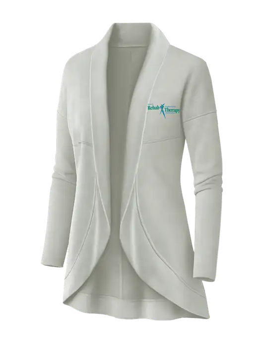 OGIO Ivory Snow Womens Luuma Cocoon Fleece w/Sports Rehab Logo
