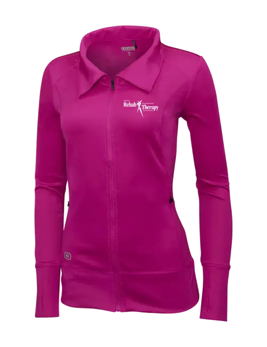 OGIO Dark Fuchsia Womens Endurance Fulcrum Full-Zip w/Sports Rehab Logo