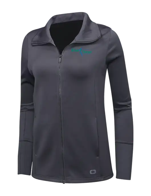 OGIO Dark Grey Womens Endurance Modern Performance Full-Zip w/Sports Rehab Logo