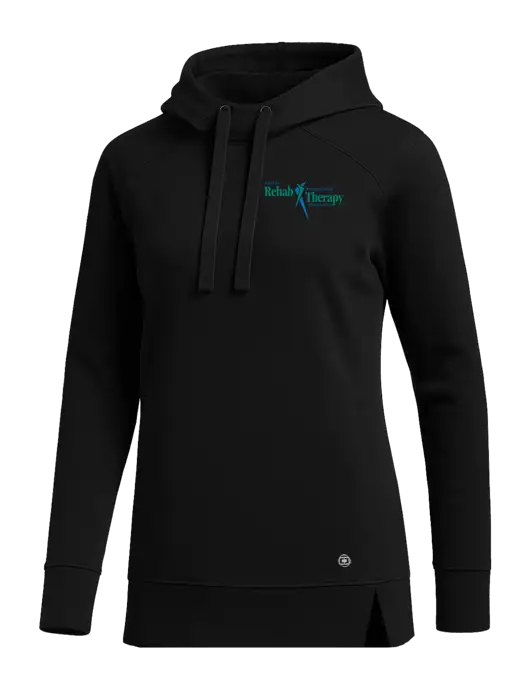 OGIO Black Womens Luuma Pullover Fleece Hoodie w/Sports Rehab Logo