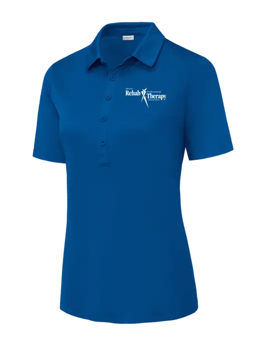 True Royal Womens Posi-UV Pro Polo w/Sports Rehab Logo