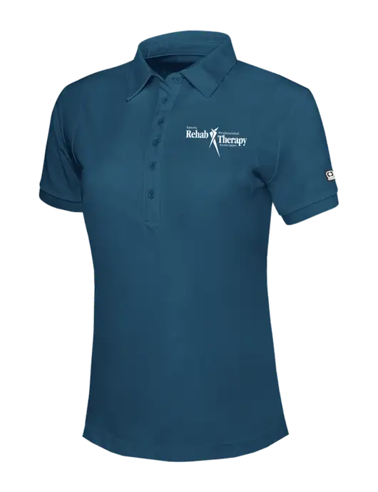 OGIO Womens Light Navy Jewel Polo w/Sports Rehab Logo