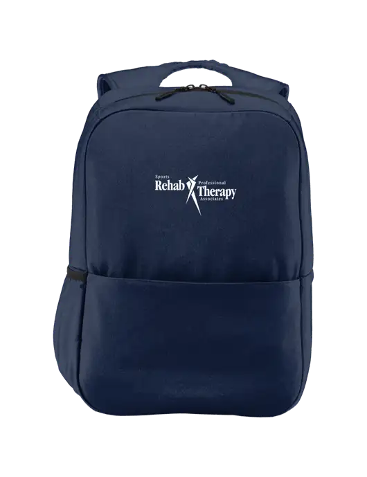 Access Square Laptop River Blue Navy Backpack w/Sports Rehab Logo