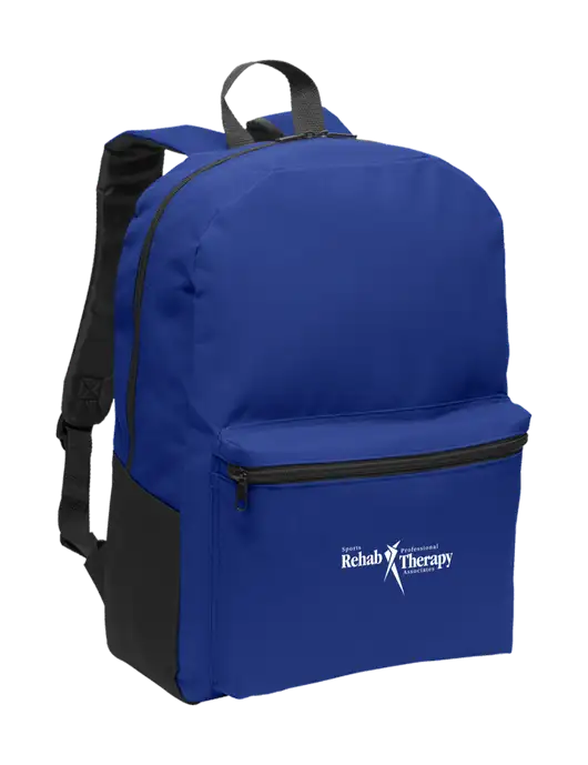 Casual Twilight Blue Lightweight Laptop Backpack w/Sports Rehab Logo