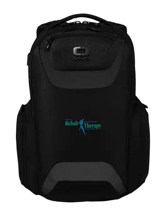 OGIO Black Charcoal Connected Pack w/Sports Rehab Logo