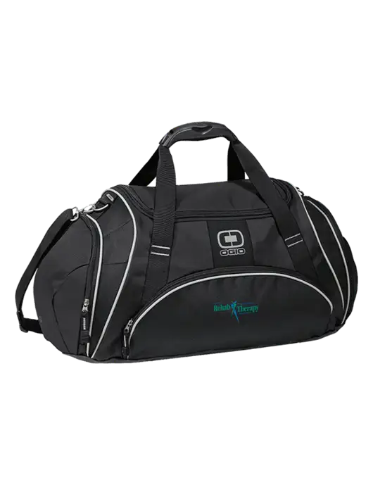 OGIO Black Crunch Duffel
 w/Sports Rehab Logo