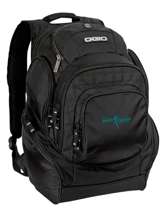 OGIO Black Mastermind Pack w/Sports Rehab Logo