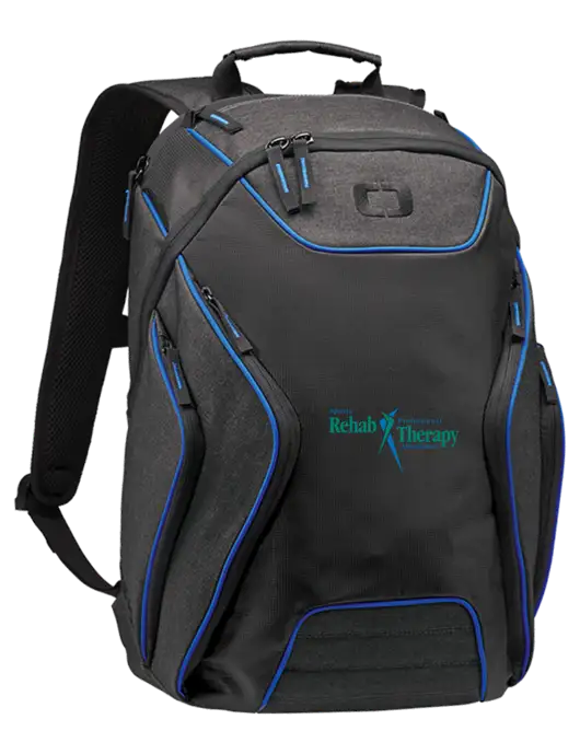 OGIO Royal Blue/Heather Grey Hatch Laptop Backpack
 w/Sports Rehab Logo