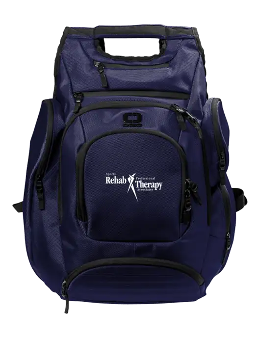 OGIO Navy Metro Ballistic Laptop Backpack w/Sports Rehab Logo