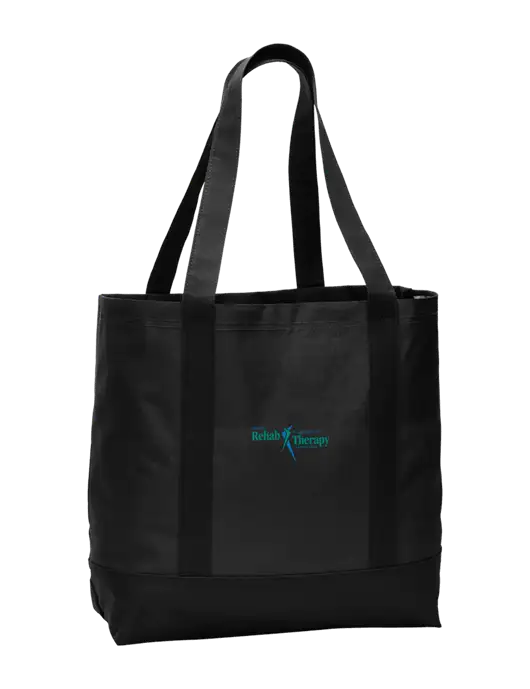 Carryall Black/Black Day Tote w/Sports Rehab Logo