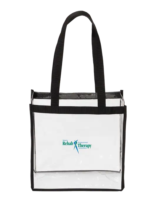 Clear Stadium Tote w/Sports Rehab Logo
