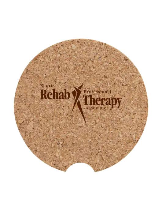 Cork Car Coaster, 2.5" w/Sports Rehab Logo