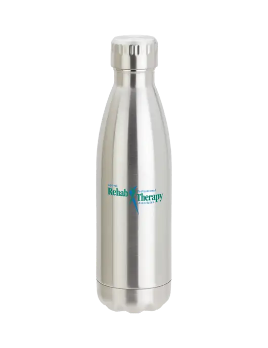 City Go Silver 17 oz Insulated Bottle w/Sports Rehab Logo