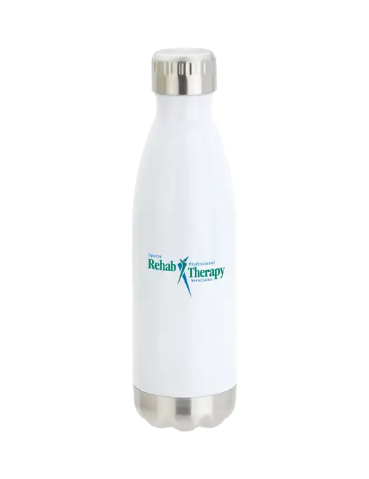 City Go White 17 oz Insulated Bottle w/Sports Rehab Logo