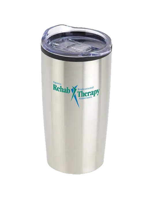 Olympus Silver 20 oz Tumbler w/Sports Rehab Logo