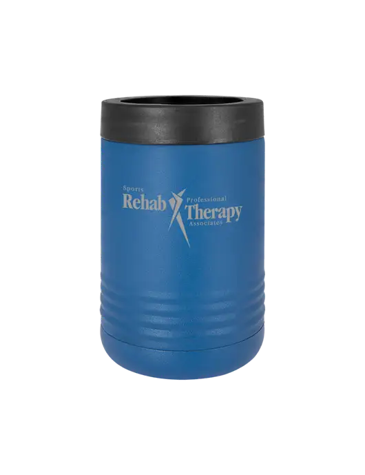 Polar Camel 12 oz Powder Coated Royal Blue Vacuum Insulated Beverage Holder w/Sports Rehab Logo