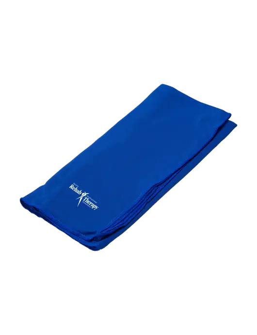 Eclipse Blue Copper Infused Cooling Towel w/Sports Rehab Logo