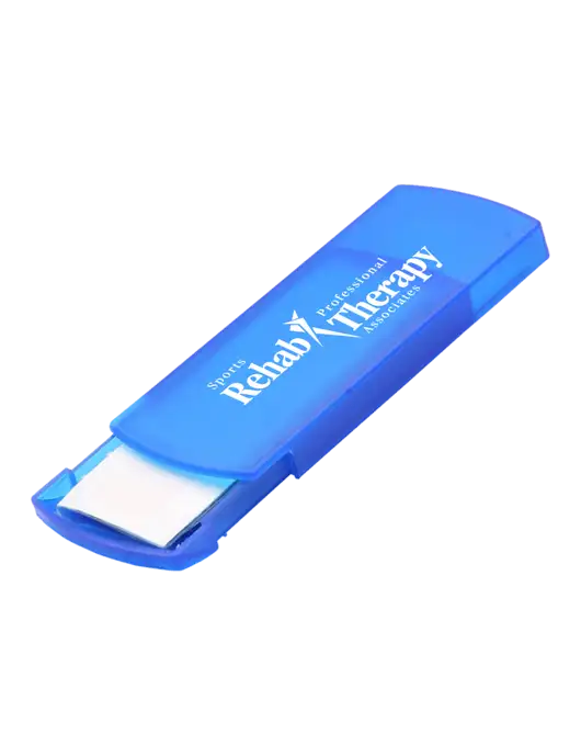 Slide Right Blue Bandage Dispenser w/Sports Rehab Logo
