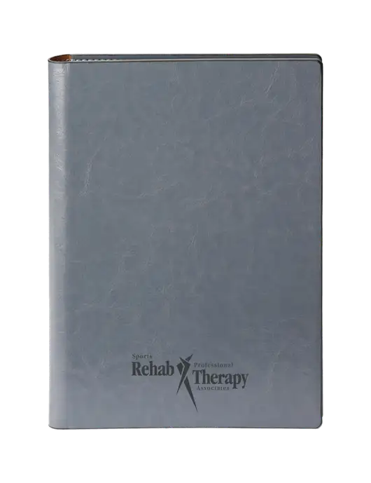 Fabrizio Grey 7 x 9.625 Padfolio & Notepad w/Sports Rehab Logo