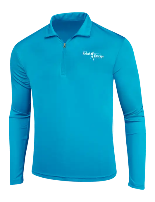 Sapphire Blue PosiCharge Competitor 1/4 Zip Pullover w/Sports Rehab Logo