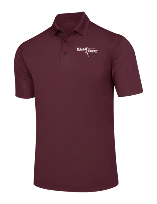 Maroon Micropique Sport-Wick Polo w/Sports Rehab Logo