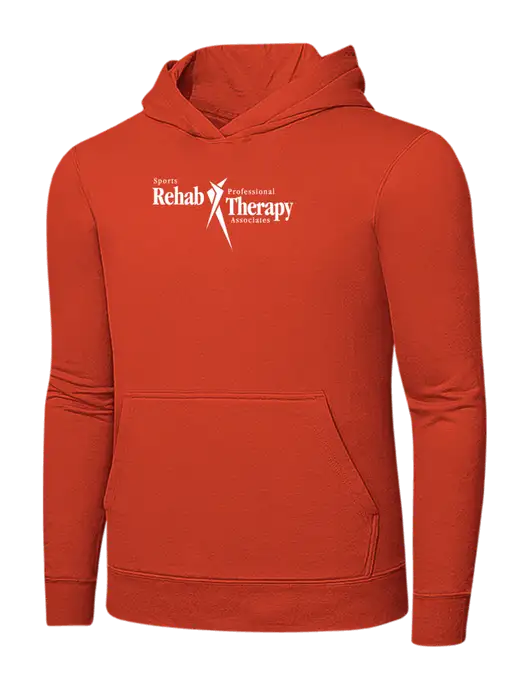 Orange 7.8 oz Ring Spun Hooded Sweatshirt w/Sports Rehab Logo