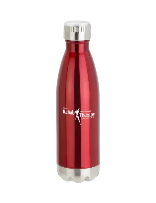 City Go Red 17 oz Insulated Bottle w/Sports Rehab Logo