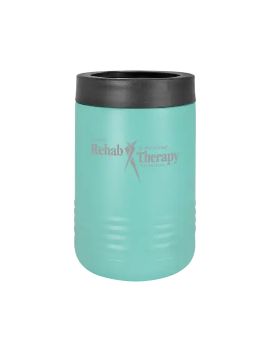 Polar Camel 12 oz Powder Coated Seafoam Vacuum Insulated Beverage Holder w/Sports Rehab Logo
